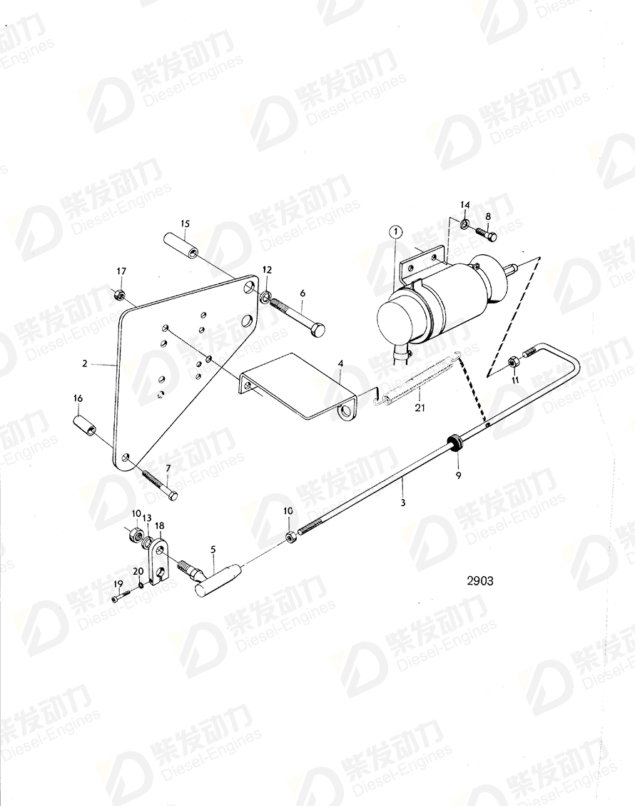 volvo penta Hexagon screw 955550 Drawing volvo penta Hexagon screw 955550 Drawing